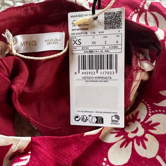 MNG Open Back Viscose Blend Dress Size XS NWT - Picture 4 of 13